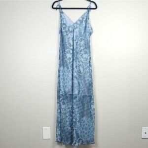 Victoria’s Secret Maxi Slip Dress Floral Blue Whimsical Fairycore XL